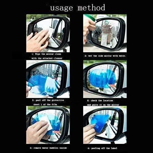 HD Nano Waterproof Anti-Fog Car Mirror RainGuard - 2 Pieces