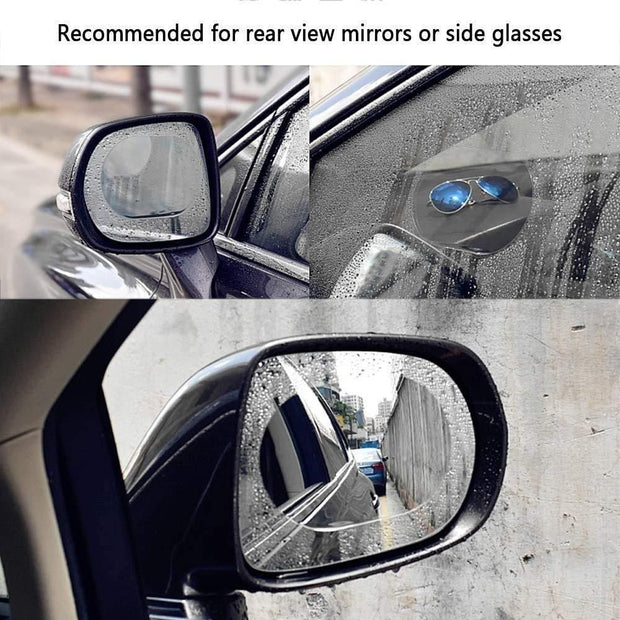 HD Nano Waterproof Anti-Fog Car Mirror RainGuard - 2 Pieces