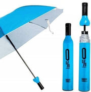 Folding Portable Umbrella with Bottle Cover - Assorted Colors