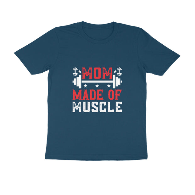 Strong Mom - 'Mom Made of Muscle' Fitness T-Shirt