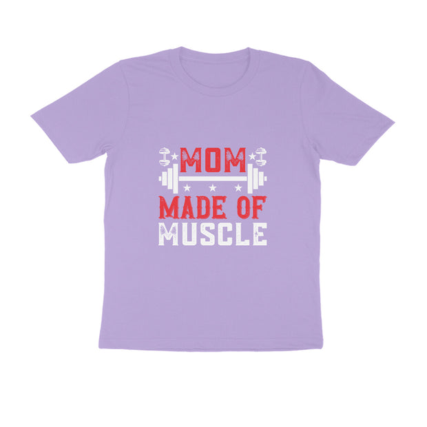 Strong Mom - 'Mom Made of Muscle' Fitness T-Shirt