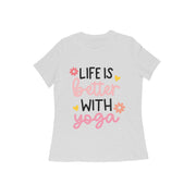 Serenity Flow - Women's Yoga-Inspired Cotton T-Shirt