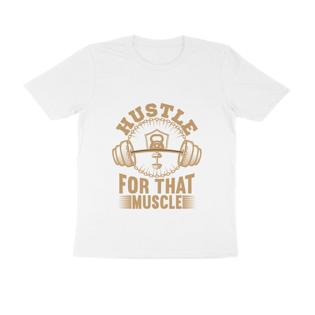 Grind & Grow - Unisex 'Hustle for That Muscle' Gym T-Shirt