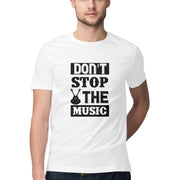 "Don't Stop The Music" Men's White Tee