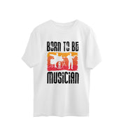 Melodic Destiny - 'Born to be Musician' Men's White T-Shirt