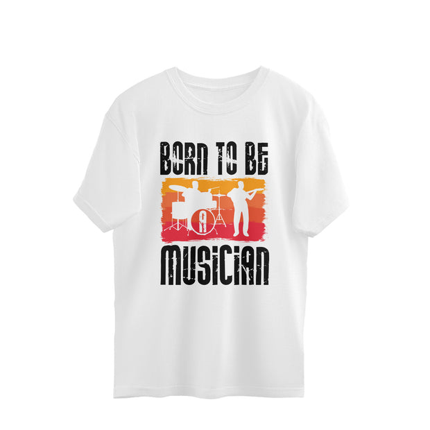 Melodic Destiny - 'Born to be Musician' Men's White T-Shirt